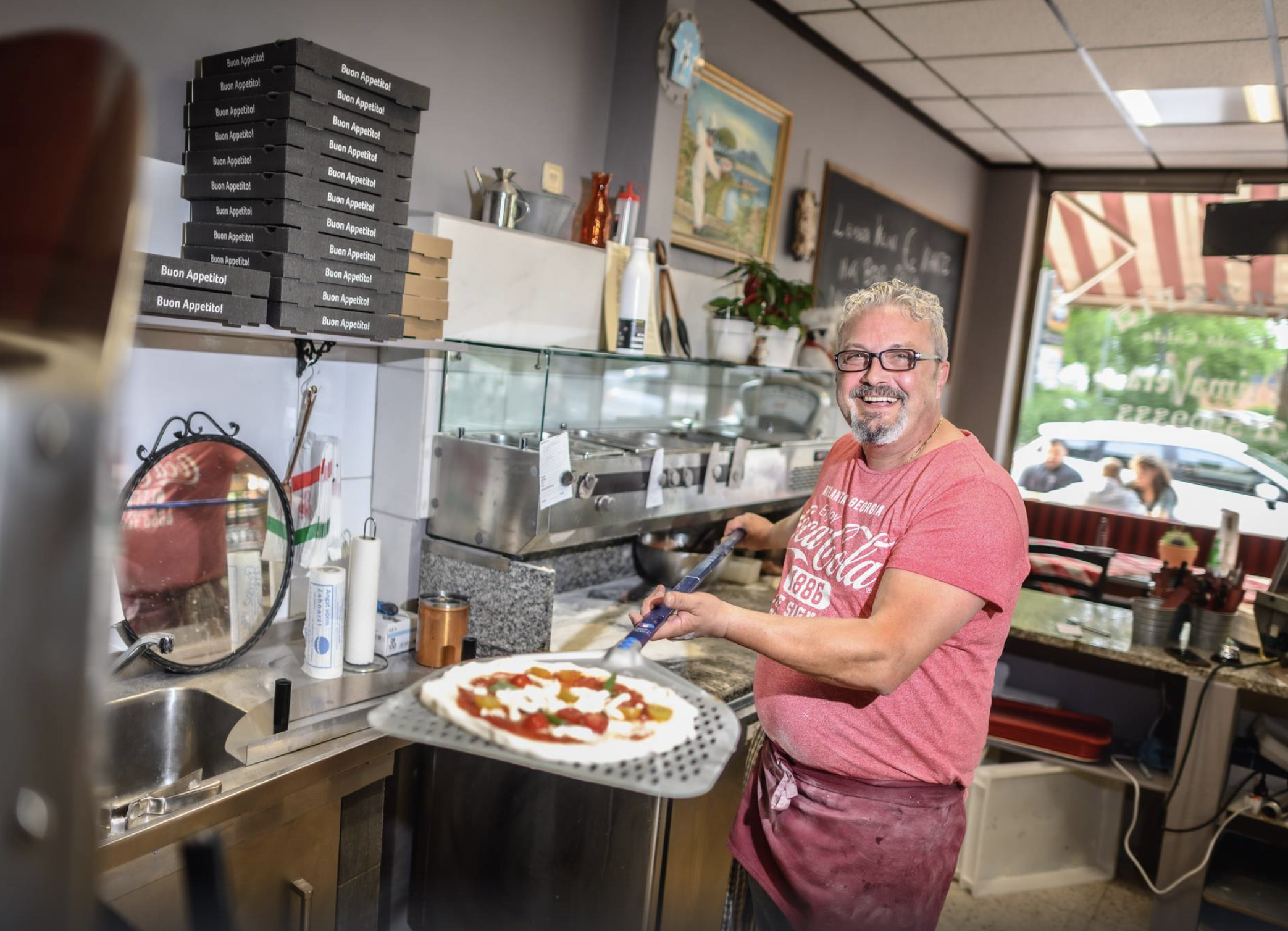 Antonio Russo, Inhaber der Pizzeria Primavera